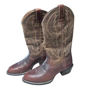 Mens ARIAT Western Leather Cowboy Boots Size 10
